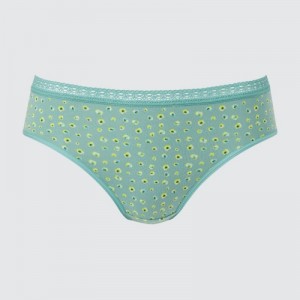 Bragas Uniqlo Mid-Rise Mujer Verde | 4267135