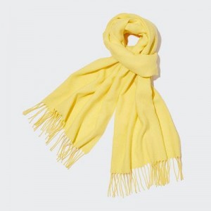 Bufandas Uniqlo HEATTECH Mujer Amarillo | 832043
