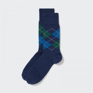 Calcetines Uniqlo Argyle Hombre Azul Marino | 7104650