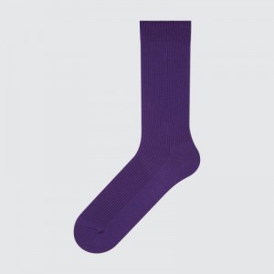 Calcetines Uniqlo Colorful 50 Mujer Moradas | 3743189