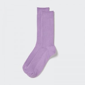 Calcetines Uniqlo Colorful 50 Mujer Moradas | 3739504