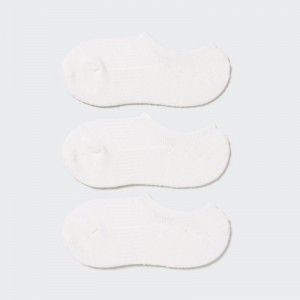Calcetines Uniqlo Footsies 3 Pack Sports Mujer Blancas | 4717957