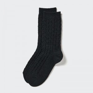Calcetines Uniqlo HEATTECH Cable Mujer Negras | 8289230