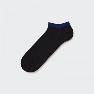 Calcetines Uniqlo Ribbed Short Hombre Negras | 3096063