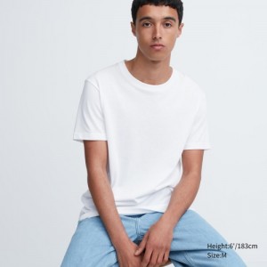 Camiseta Uniqlo Dry Color Crew Neck Short-Sleeve Mujer Blancas | 8098364
