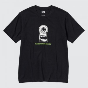Camiseta Uniqlo MAGIC FOR ALL FOREVER UT Short-Sleeve Mujer Negras | 9740392