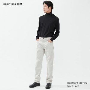 Jeans Uniqlo Helmut Lang Classic Cut Hombre Blancas | 2688229
