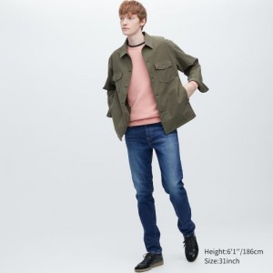 Jeans Uniqlo Slim Fit Hombre Azules | 2011242