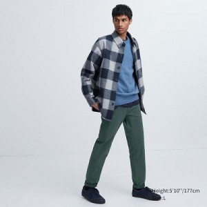 Jeans Uniqlo Ultra Stretch Color Mujer Verde Oliva | 6378774