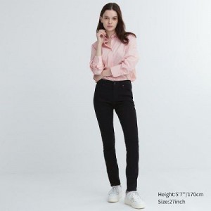 Jeans Uniqlo Ultra Stretch Mujer Negras | 3151116