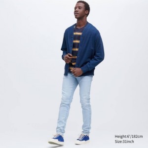 Jeans Uniqlo Ultra Stretch Skinny Fit Hombre Azules | 2379514