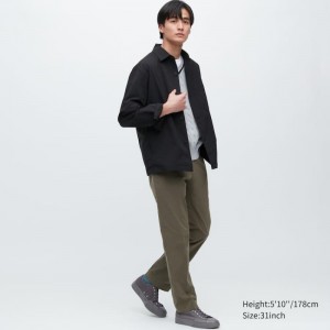 Pantalon Uniqlo Airsense Ultra Light Cotton-look Hombre Verde Oliva | 764952