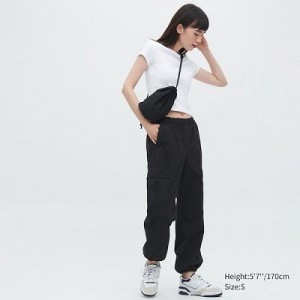 Pantalon Uniqlo Easy Cargo Mujer Negras | 3880921