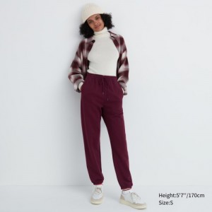 Pantalon Uniqlo Jogger Mujer Burdeos | 637996