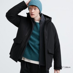 Parka Uniqlo Hybrid Down 3d Cut Hombre Negras | 4842553