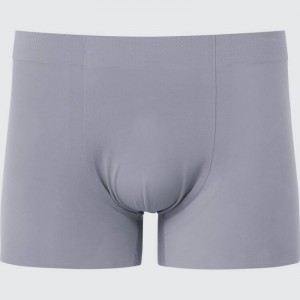 Ropa Interior Uniqlo Airism Ultra Seamless Boxer Hombre Gris | 5758565