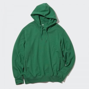 Sudadera con Capucha Uniqlo Sweat Pullover Long-sleeve Hombre Verde | 8033339