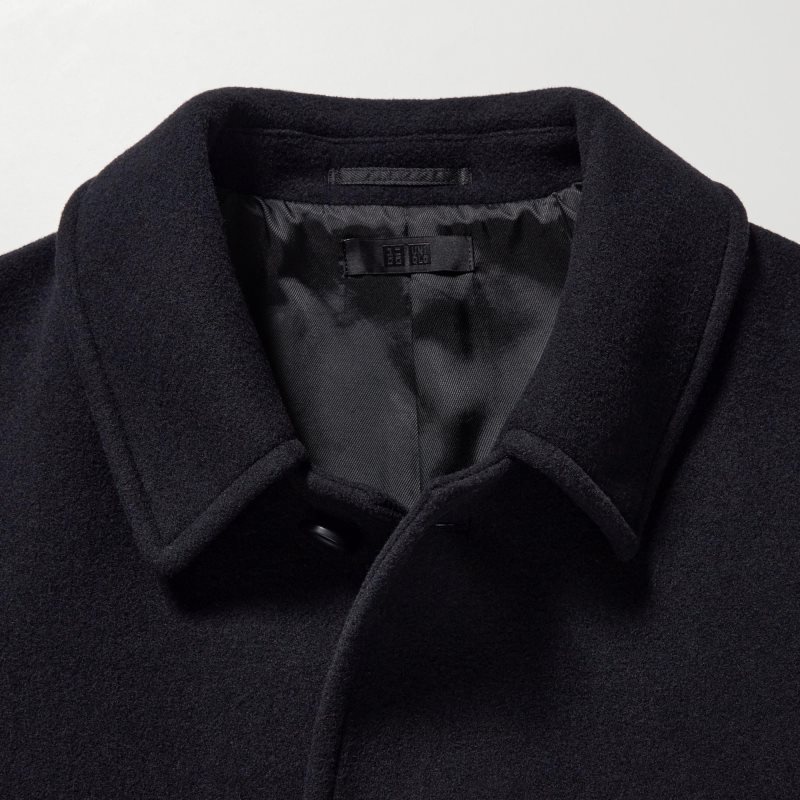 Abrigos Uniqlo Balmacaan Hombre Azul Marino | 3453085