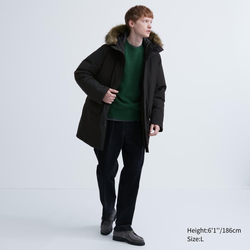 Abrigos Uniqlo Ultra Warm Hybrid Down Hombre Beige | 7234638