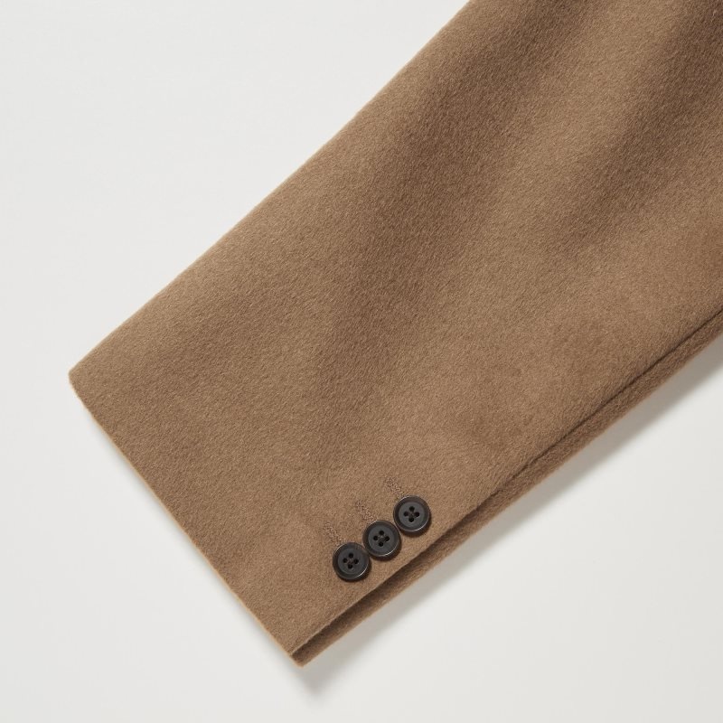 Abrigos Uniqlo Wool Cashmere Chesterfield Hombre Negras | 367369