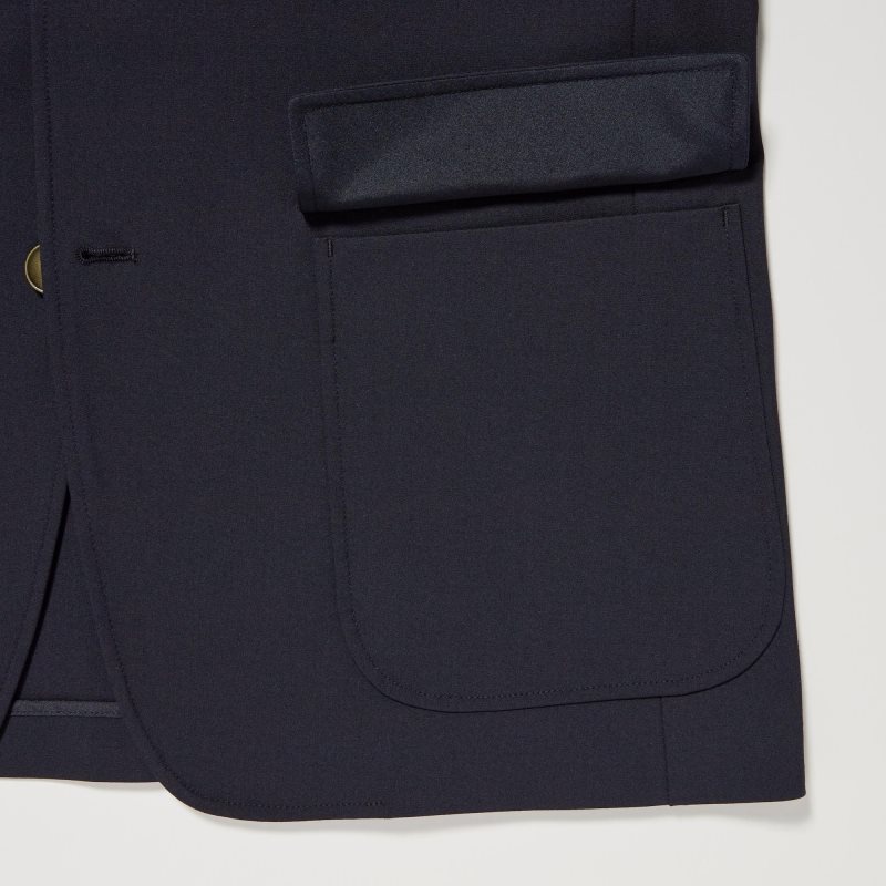 Blazers Uniqlo Comfort Hombre Azul Marino | 7190373