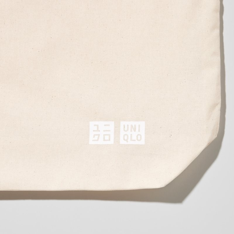 Bolsas Uniqlo Reusable Tote Medium Hombre Blancas | 6786512