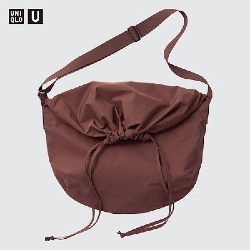 Bolso Tote Uniqlo Drawstring Mujer Burdeos | 9455690