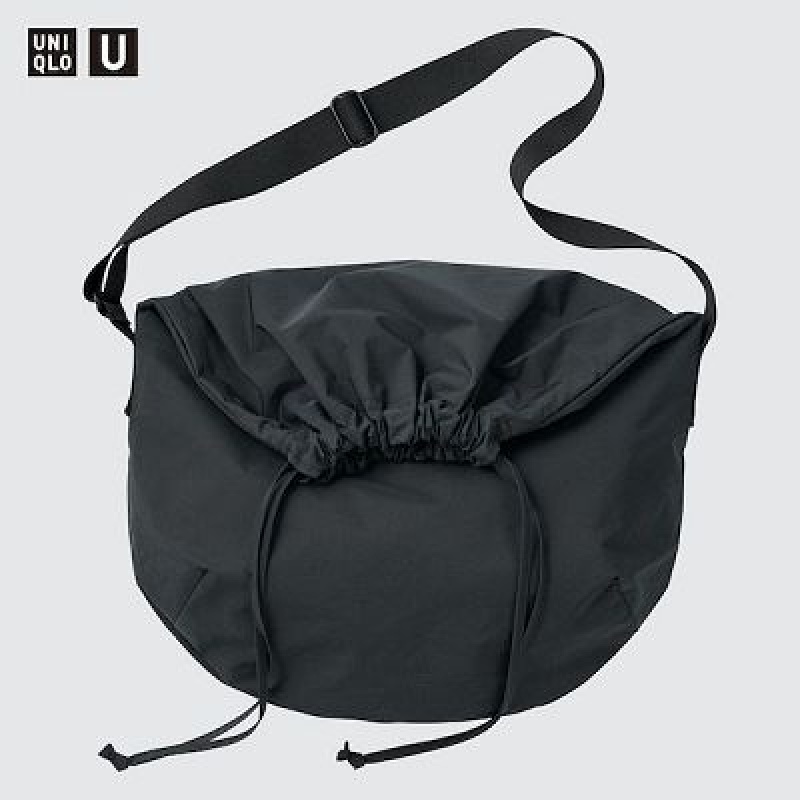 Bolso Tote Uniqlo Drawstring Mujer Negras | 1401853