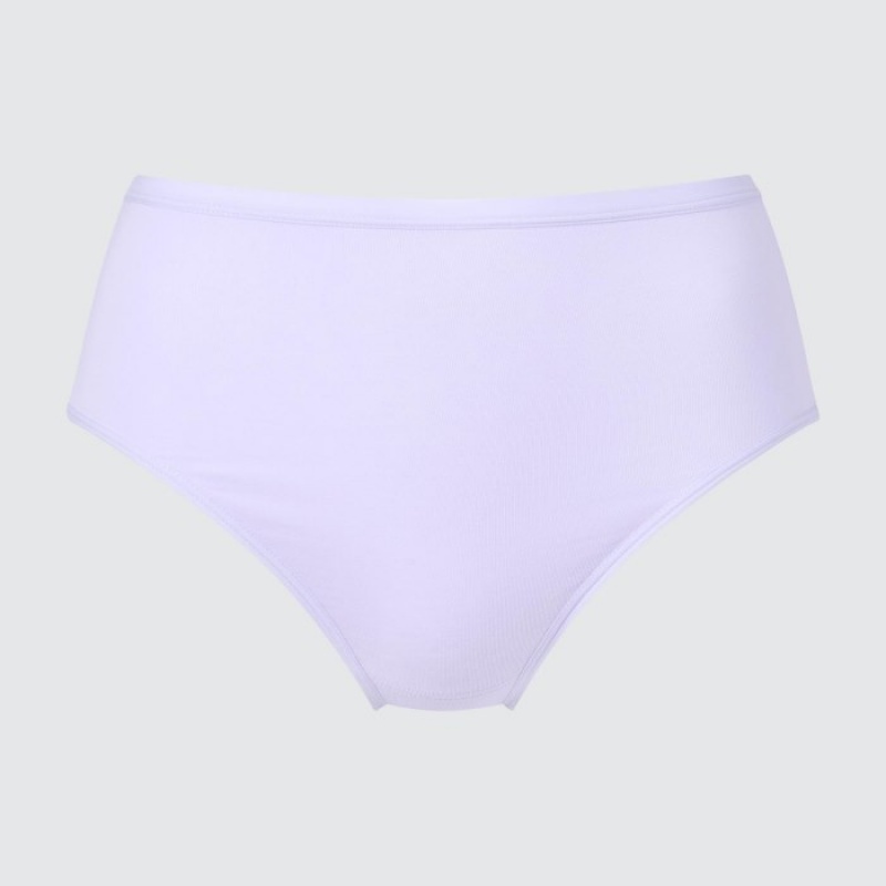 Bragas Uniqlo High Rise Basic Mujer Moradas | 4923906