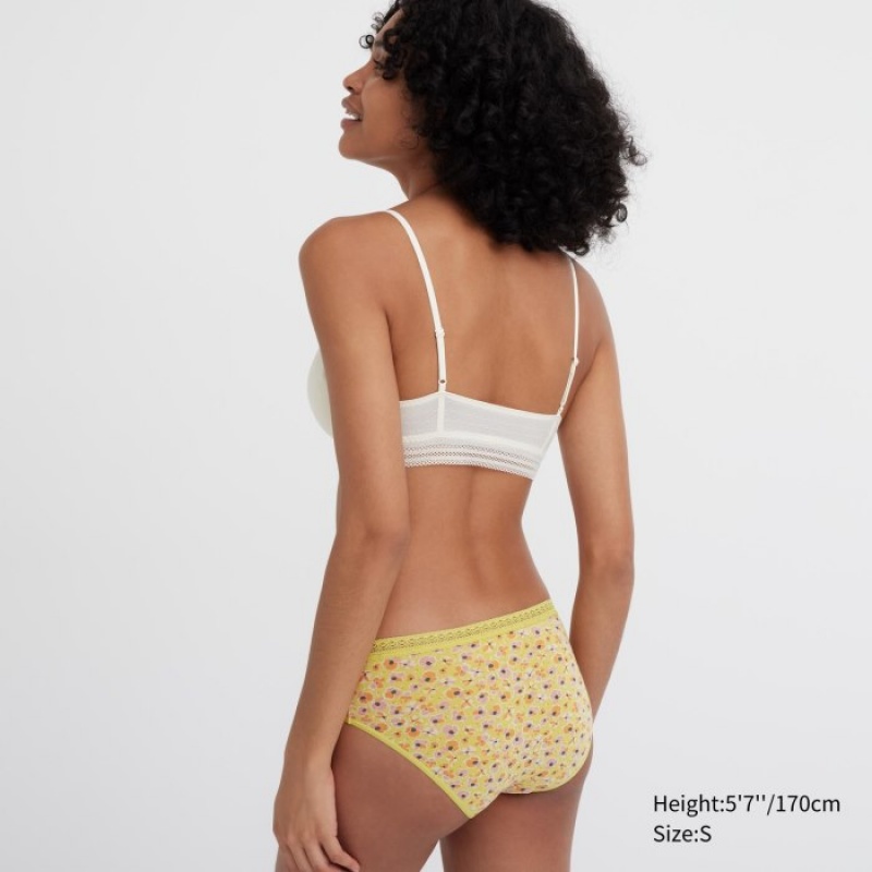 Bragas Uniqlo Mid-Rise Mujer Amarillo | 9198899