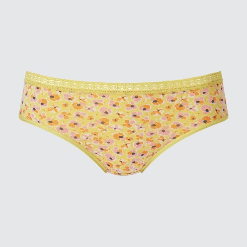 Bragas Uniqlo Mid-Rise Mujer Amarillo | 9198899