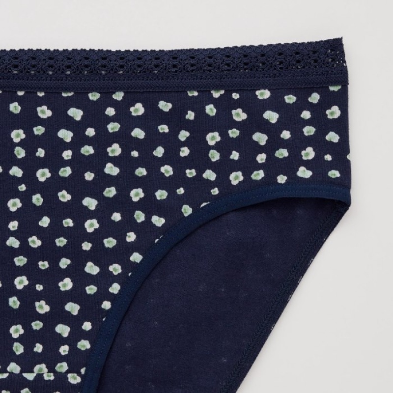 Bragas Uniqlo Mid-Rise Mujer Azul Marino | 1970155