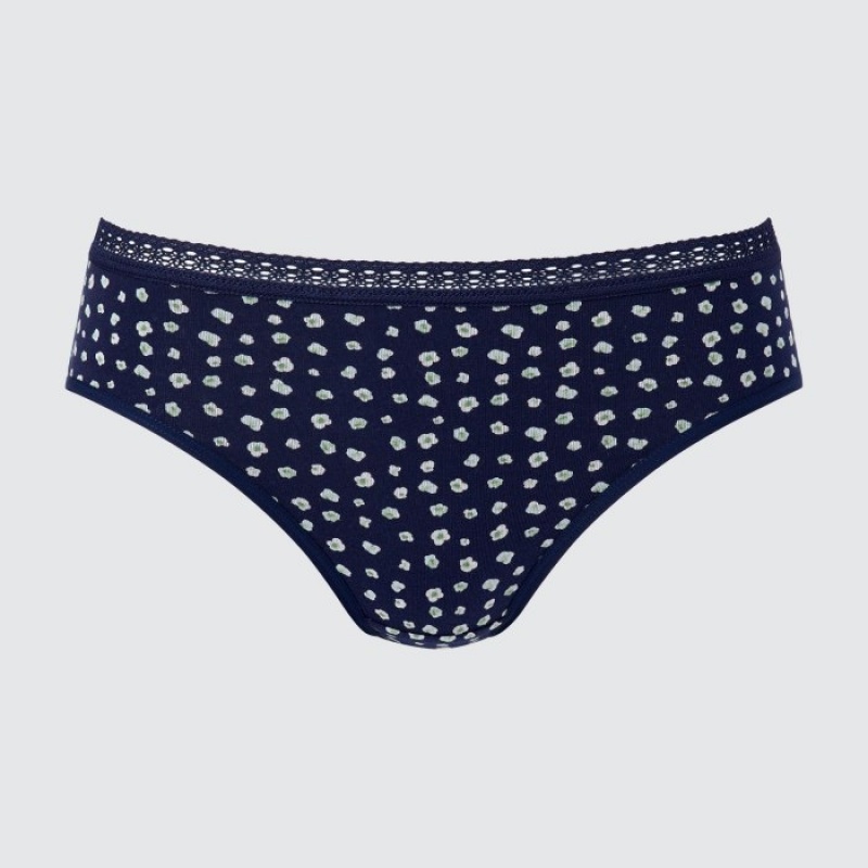 Bragas Uniqlo Mid-Rise Mujer Azul Marino | 1970155