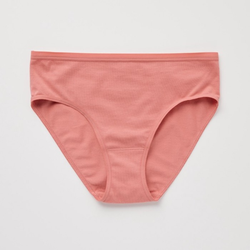 Bragas Uniqlo Mid-Rise Mujer Rosas | 568861