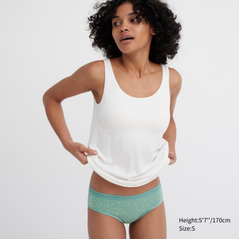 Bragas Uniqlo Mid-Rise Mujer Verde | 4267135