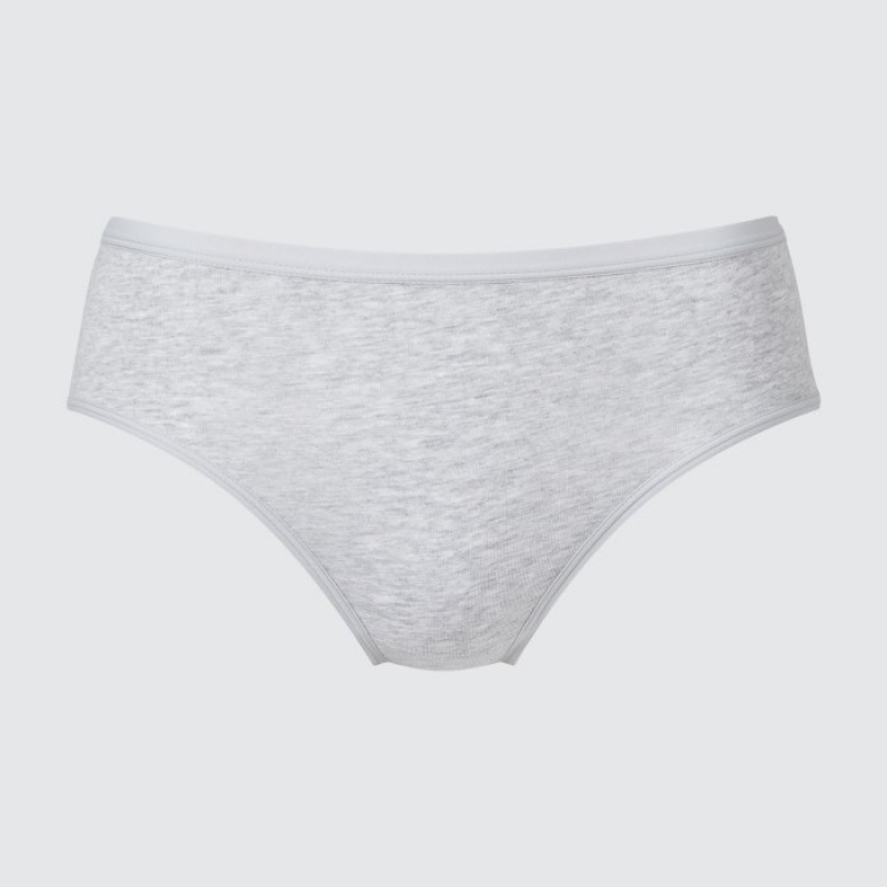 Bragas Uniqlo Mid Rise Basic Mujer Gris | 7748108