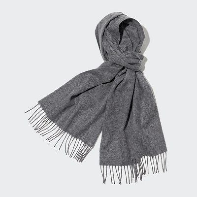 Bufandas Uniqlo Cashmere Mujer Gris | 2717619