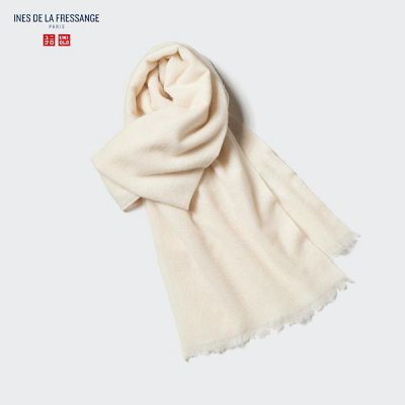 Bufandas Uniqlo Cashmere Stole Mujer Blancas | 2128289