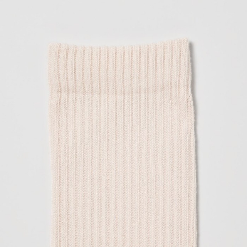 Calcetines Uniqlo 3 Pack Mujer Blancas | 2054841