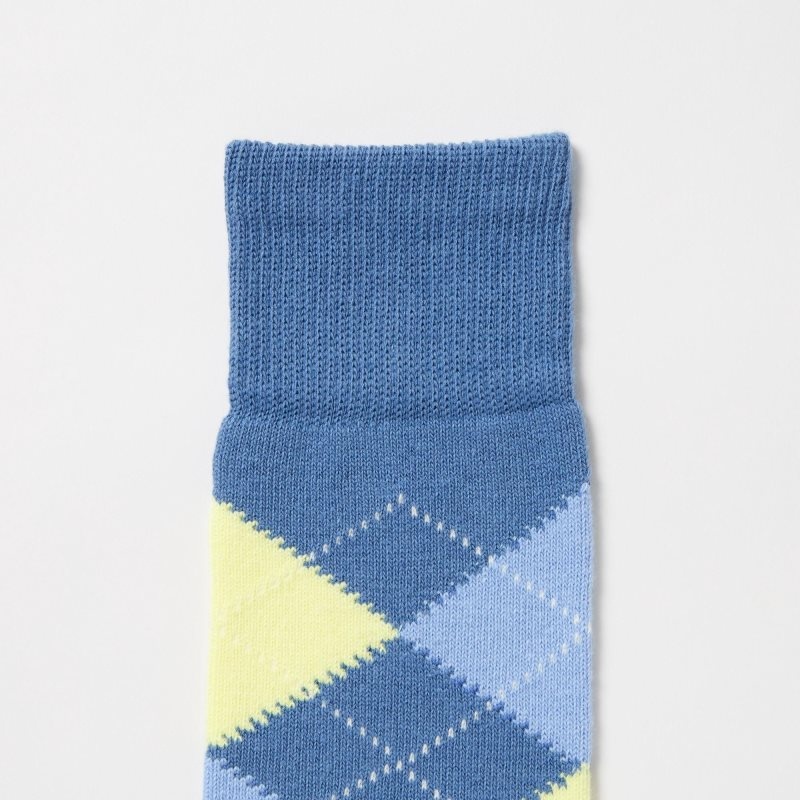 Calcetines Uniqlo Argyle Hombre Azules | 8862822