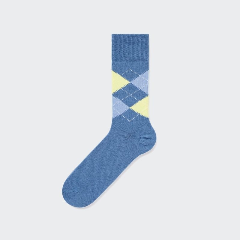 Calcetines Uniqlo Argyle Hombre Azules | 8862822