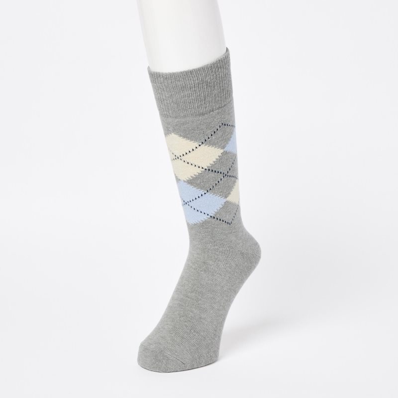 Calcetines Uniqlo Argyle Hombre Gris | 4345744