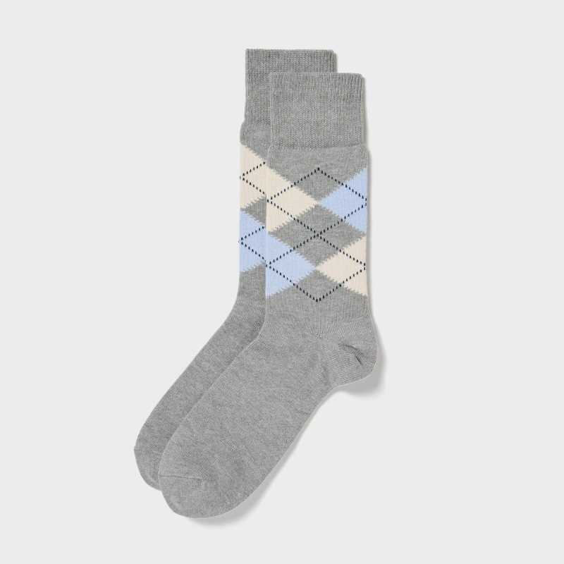 Calcetines Uniqlo Argyle Hombre Gris | 4345744
