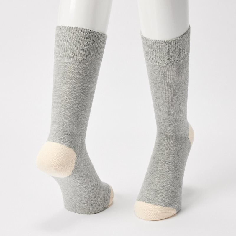 Calcetines Uniqlo Color Block Hombre Gris | 8235861