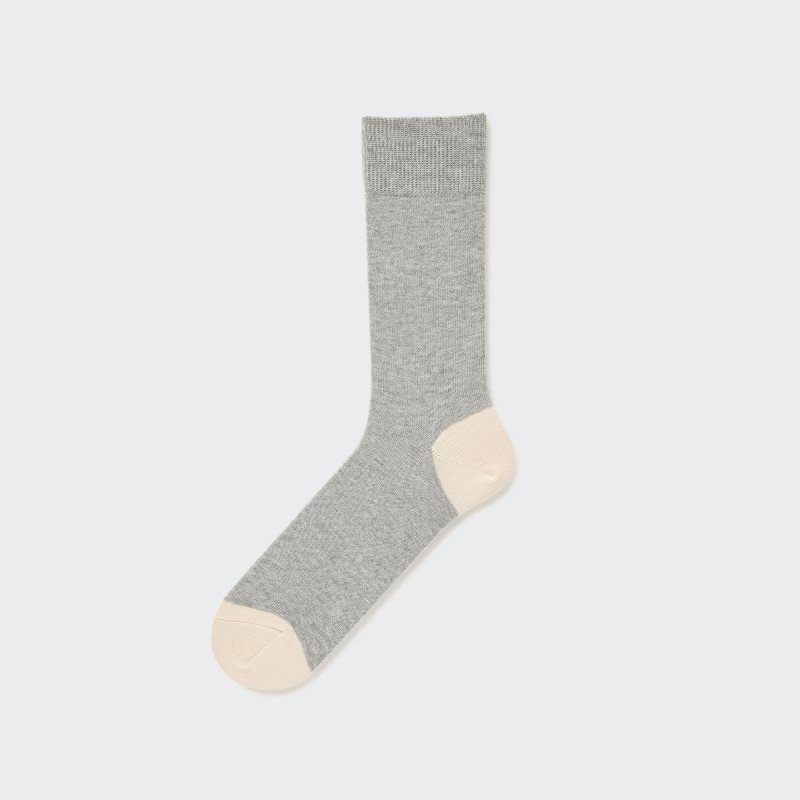Calcetines Uniqlo Color Block Hombre Gris | 8235861