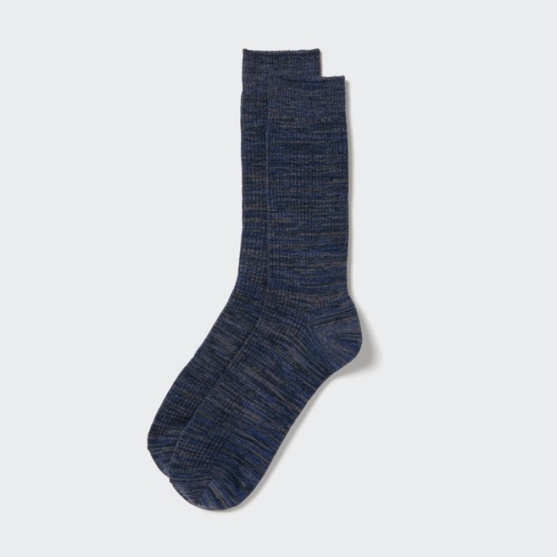 Calcetines Uniqlo Colorful 50 Mujer Azul Marino | 4989289