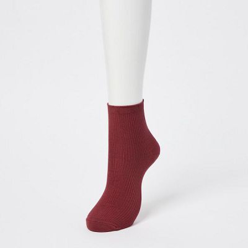 Calcetines Uniqlo Crew Ribbed (3 Pairs) Mujer Blancas | 1859451