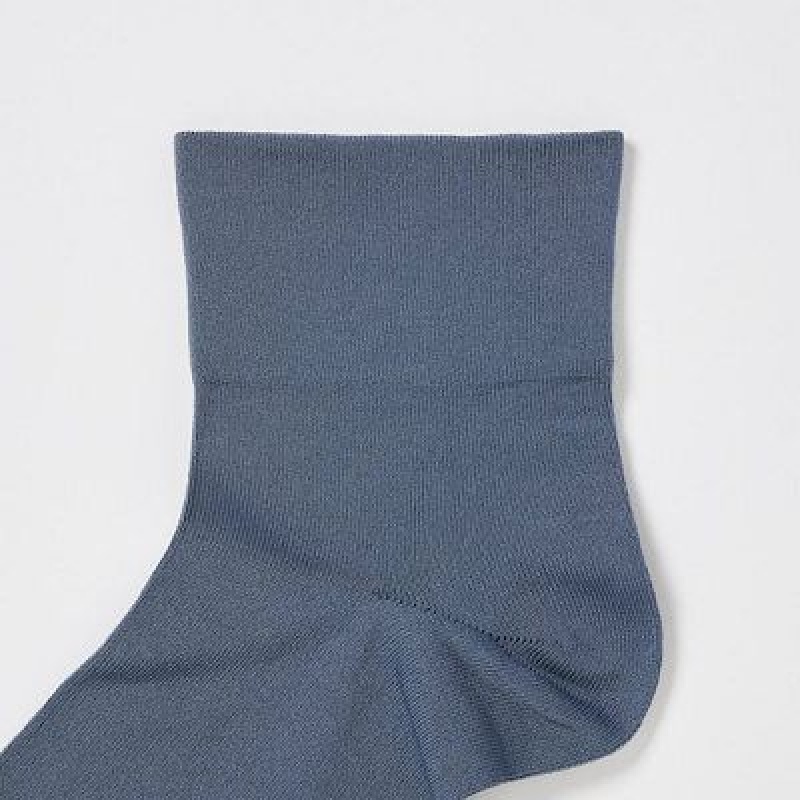 Calcetines Uniqlo Crew Tapered (3 Pairs) Mujer Gris | 3603272