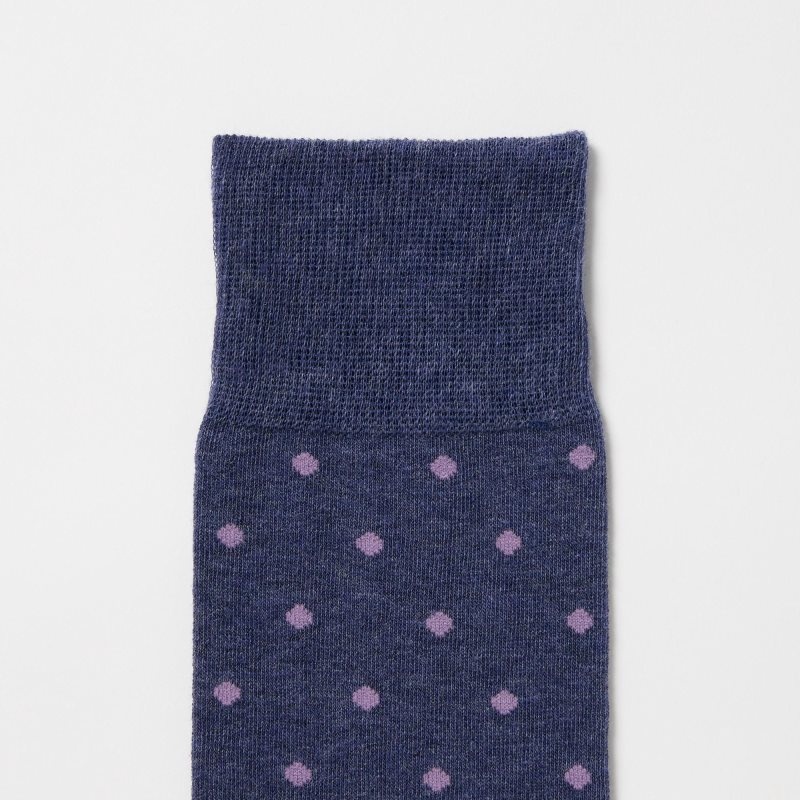 Calcetines Uniqlo Dotted Hombre Azul Marino | 2226926