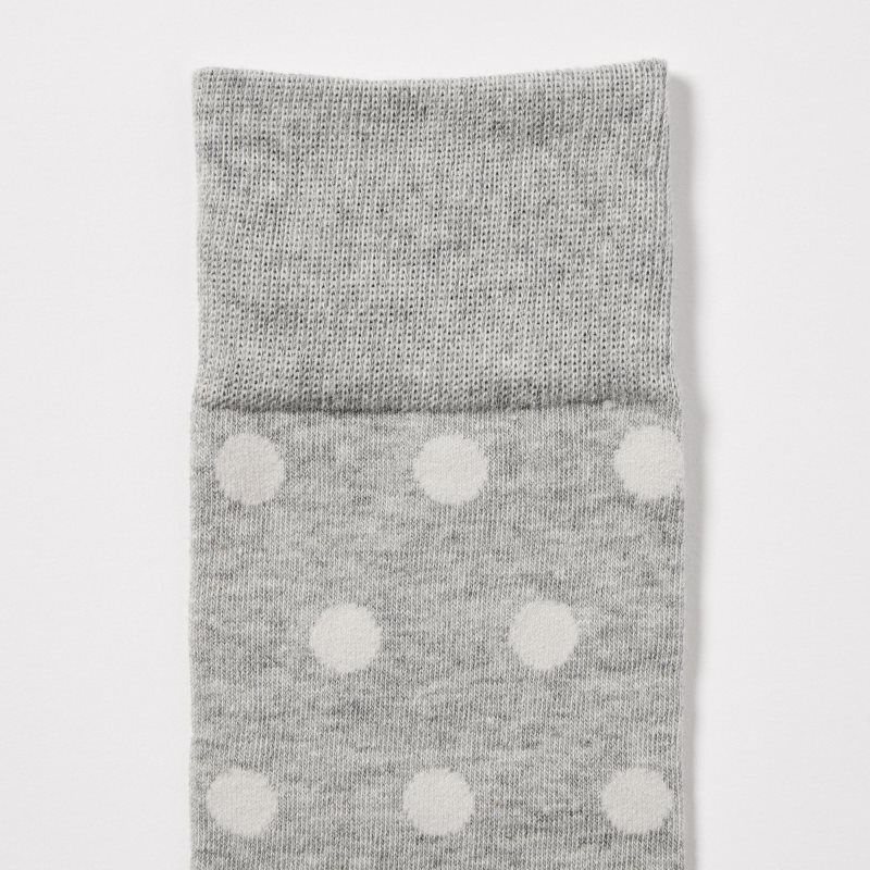 Calcetines Uniqlo Dotted Hombre Gris | 6664344